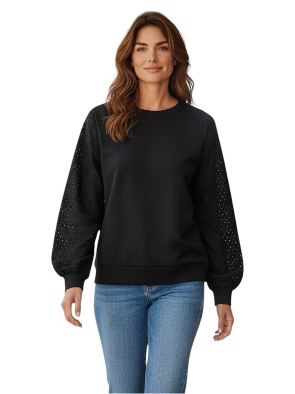 NWT’s Gap For Good casual Eyelet Sleeve Sweatshirt